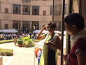 Ruchi Kumar and Regine Stein during the tea break at the National Museum