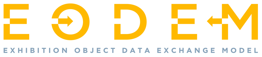 Logo for EODEM (Exhibition Object Data Exchange Model)
